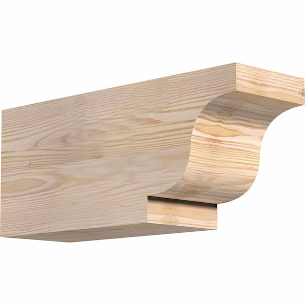 Ekena Millwork Newport Smooth Rafter Tail, Douglas Fir, 5 1/2"W x 8"H x 18"L RFT06X08X18NEW00SDF - main